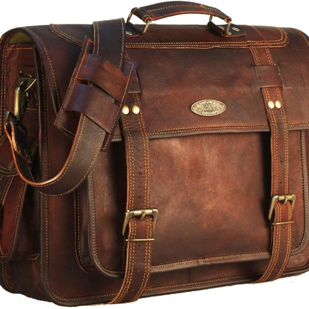 leather messenger bag